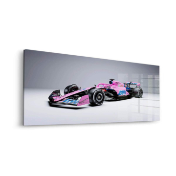 Alpine BWT Pink Racer Acrylic Glass Art
