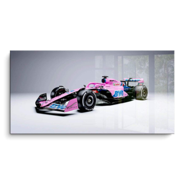 Alpine BWT rosa piloto - cuadro PVC brillante