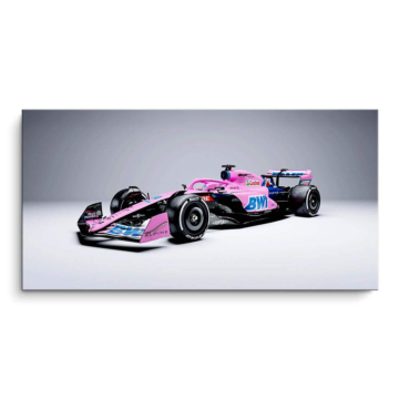 Alpine BWT rosa piloto - cuadro PVC mate