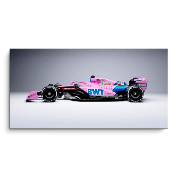 Coche de carreras de Fórmula rosa - cuadro PVC mate