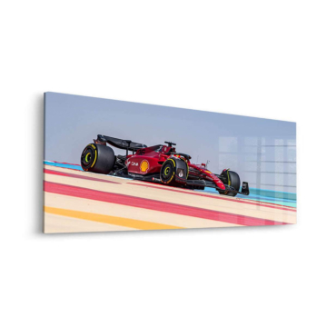 Ferrari Formel-1 Rennstrecke Streife - Acrylglasbild
