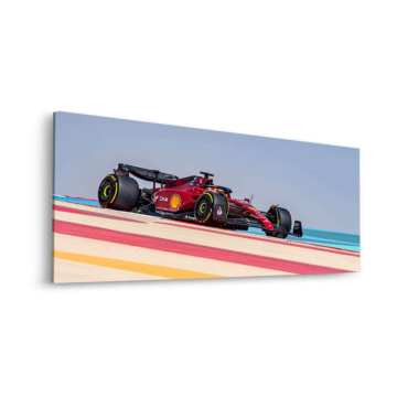 Ferrari Formel-1 Rennstrecke Streife - Dibond-Bild matt