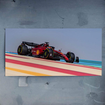 Ferrari Formel-1 Rennstrecke Streife - Poster