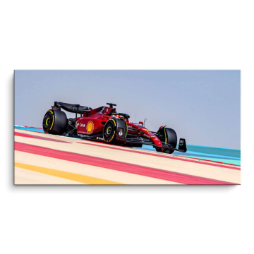 Ferrari Formuła 1 z pasem toru - obraz na matowym PVC
