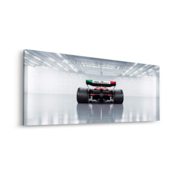 Formula 1 vue arrière en tunnel - tableau Dibond mat