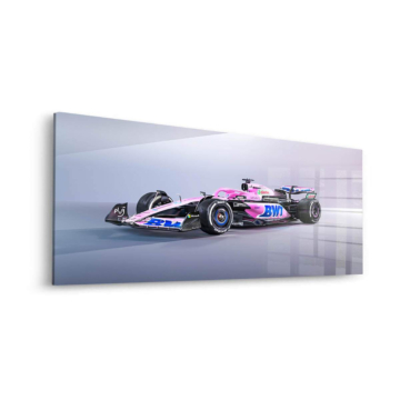 Alpine BWT Fórmula 1 rosa - cuadro en vidrio acrílico