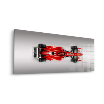 Ferrari Fórmula 1 vista cenital - cuadro en vidrio acrílico