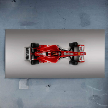 Ferrari Formuła 1 z góry - plakat