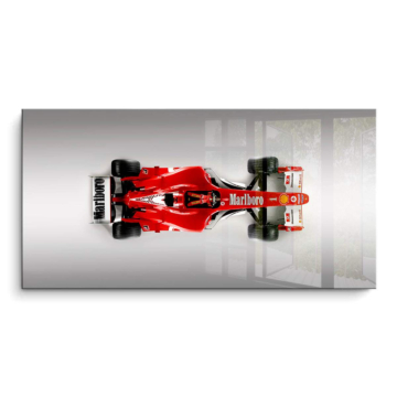 Ferrari Formel-1 Draufsich - PVC-Bild glänzend