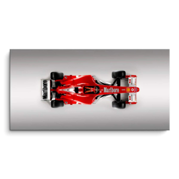 Ferrari Formuła 1 z góry - obraz na matowym PVC