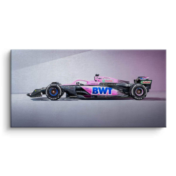 Alpine Formula 1 Side View Canvas Art