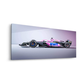 Alpine Formula 1 vue latérale - tableau Dibond mat