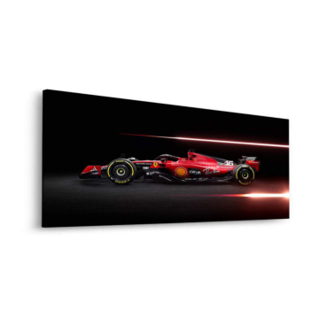 Vitesse F1 inspirée de Ferrari - tableau Dibond mat