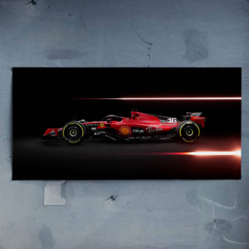 F1 prędkość inspirowany Ferrari - plakat