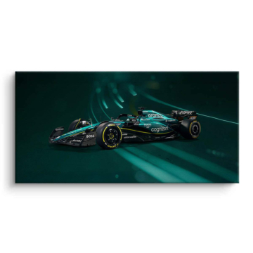 Aston Martin Formula 1 Action Canvas Art