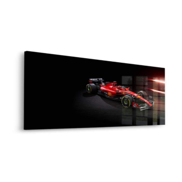 Ferrari Formel 1 im nächtlichen Rampenlicht - Acrylglasbild
