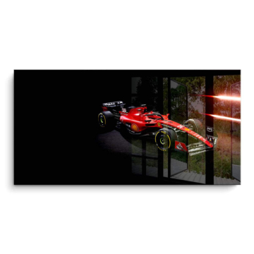 Ferrari Formel 1 im nächtlichen Rampenlicht - PVC-Bild glänzend