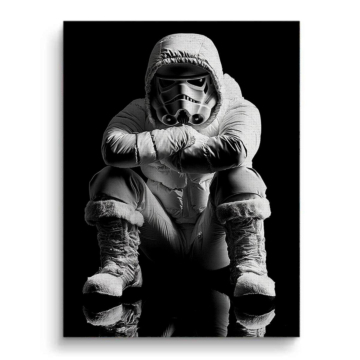 Soldado Stormtrooper inspirado en Star Wars - cuadro en lienzo