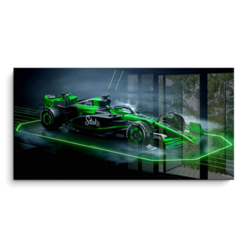 Formula 1 Kick Sauber sous les éclairs - tableau PVC brillant