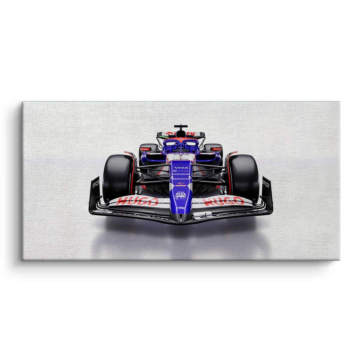 Visa Cash App RB Formula 1 Front View Canvas Art