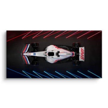 Haas Formula 1 Top View Canvas Art