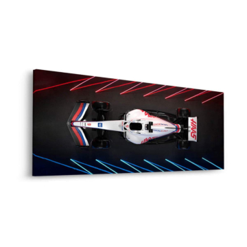 Haas Formula 1 vue de dessus - tableau Dibond mat
