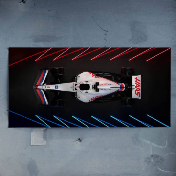 Haas Formel-1 Draufsich - Poster