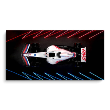Haas Formula 1 vue de dessus - tableau PVC mat