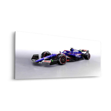 Visa Cash App RB Formula 1 vue latérale - tableau Dibond mat
