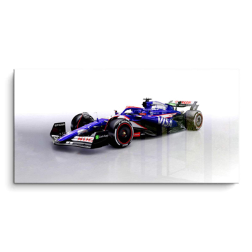 Visa Cash App RB Formel-1 Seitenansich - PVC-Bild glänzend