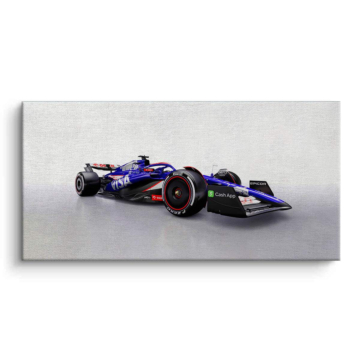 Visa Cash App RB Formula 1 Race Car Canvas Art