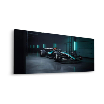 Formula 1 exposée en garage - tableau Dibond mat
