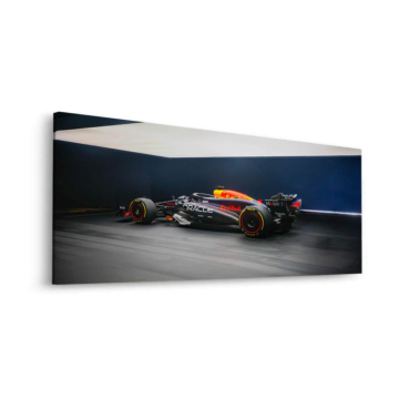 Red Bull Racing Formule 1 en mouvement - tableau Dibond mat