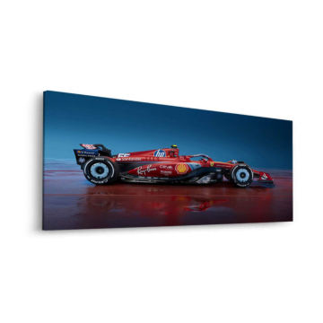 Ferrari Formula 1 en profil latéral - tableau Dibond mat