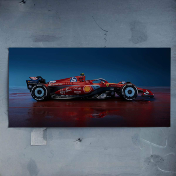 Ferrari Formuła 1 z profilu - plakat