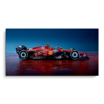Ferrari Formuła 1 z profilu - obraz na matowym PVC