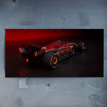 Ferrari Formula 1 Rear View Poster Art