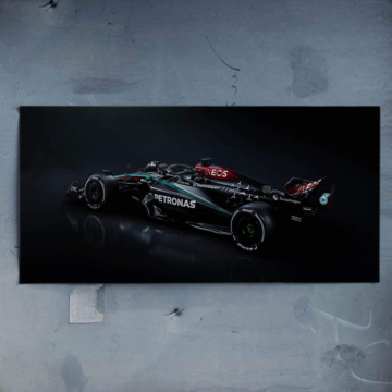 Mercedes Formula 1 Night Car Poster Art