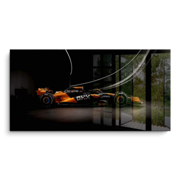 Mclaren Formula 1 vue latérale - tableau PVC brillant