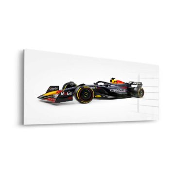 Red Bull Racing z boku - obraz na szkle akrylowym