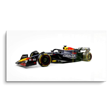 Vue latérale de Red Bull Racing - tableau PVC brillant