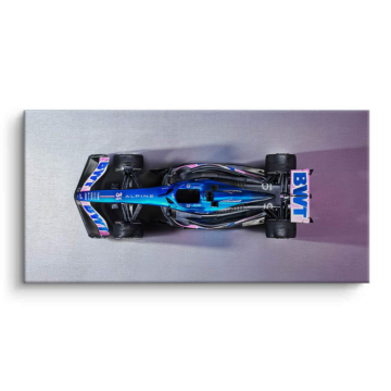 Alpine Formula 1 Top View Canvas Art