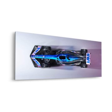 Alpine Formel-1 Draufsich - Dibond-Bild matt