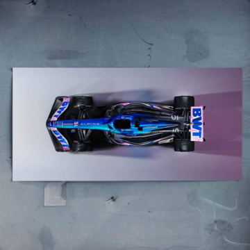 Alpine Formula 1 Top View Poster Art