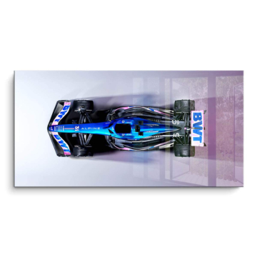 Alpine Formula 1 vue de dessus - tableau PVC brillant