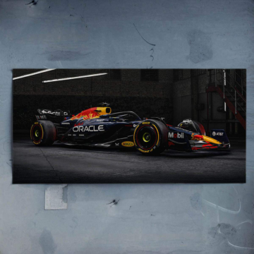 Red Bull Racing Night Track Poster Art