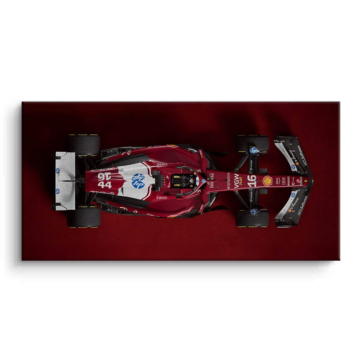 Red Ferrari F1 Top View Canvas Art