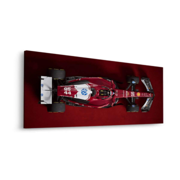 Ferrari Rotes Rennwagen - Dibond-Bild matt