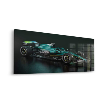 Aston Martin Formula 1 Car Acrylic Glass Art