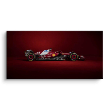 Ferrari F1 Race Car Profile Canvas Art